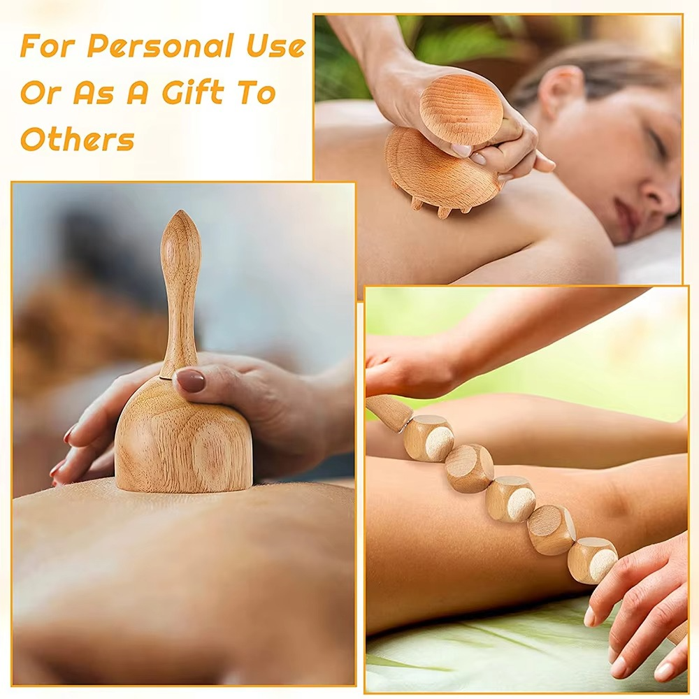 Shiva 6-in-1 houten massagepakket