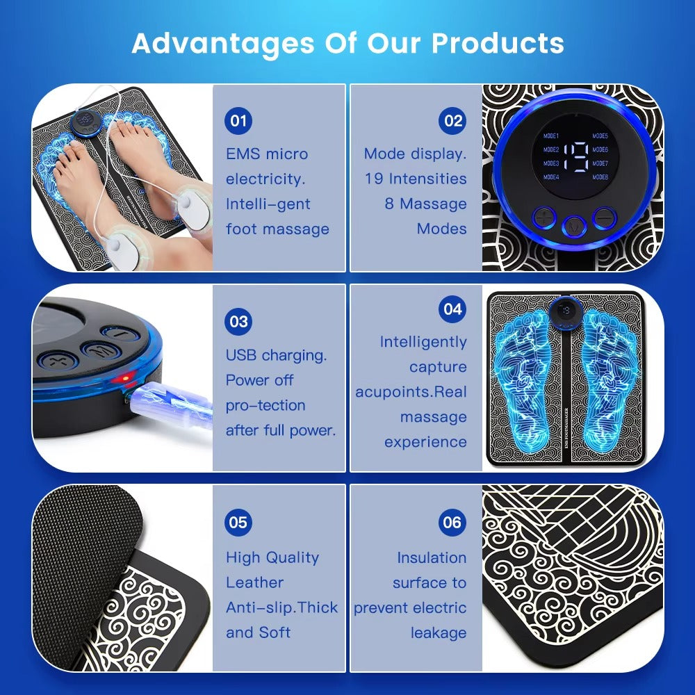 Shiva Elektrische EMS Voetmassage Mat