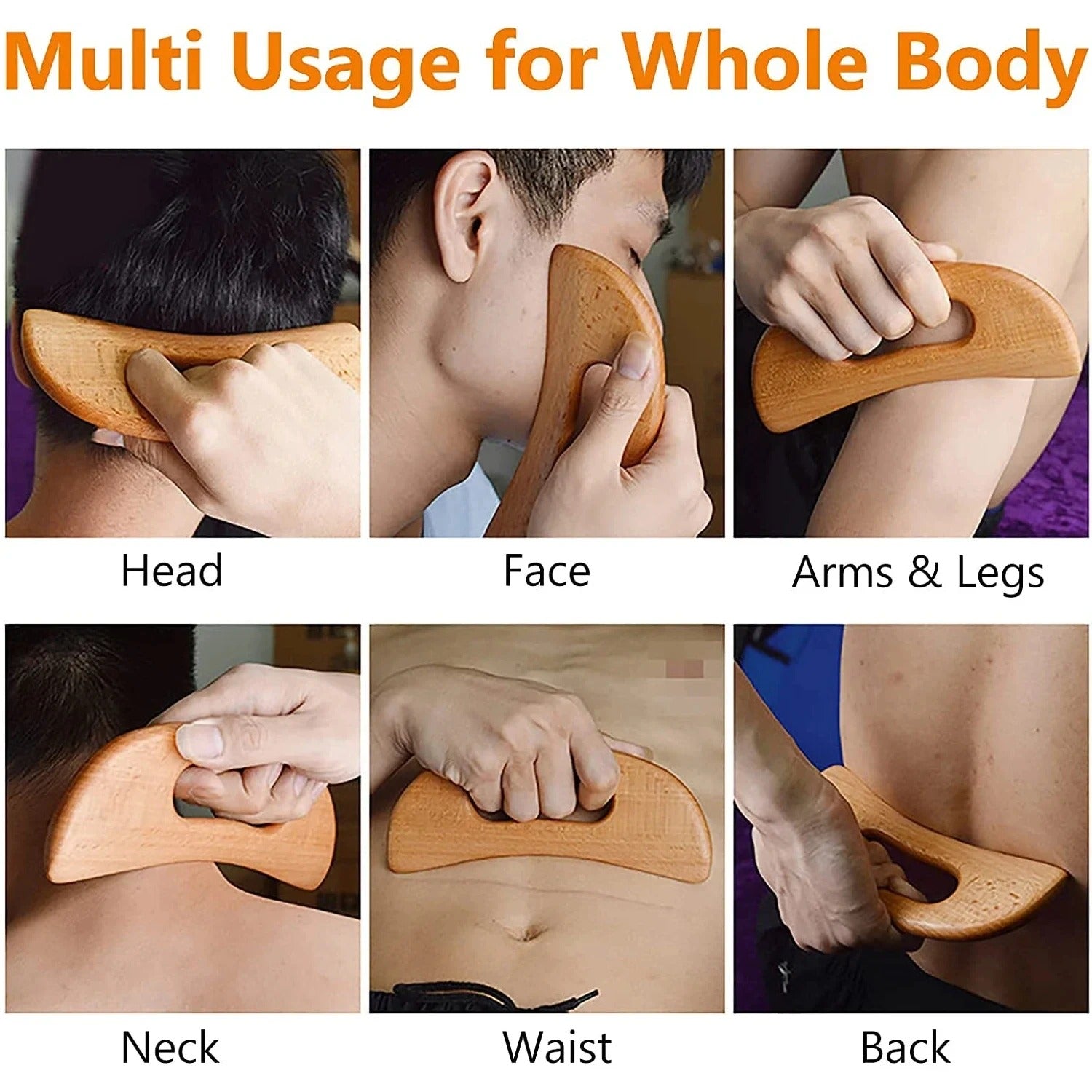 Shiva Houten Gua Sha Massage Tool voor Lichaam