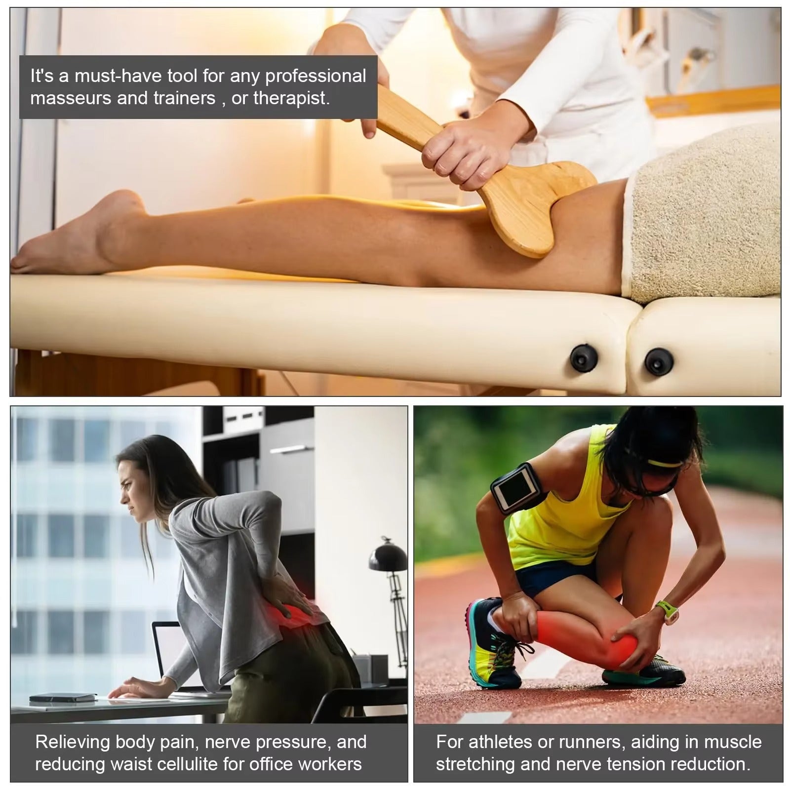 Shiva Houten Lymfedrainage Massage Paddle