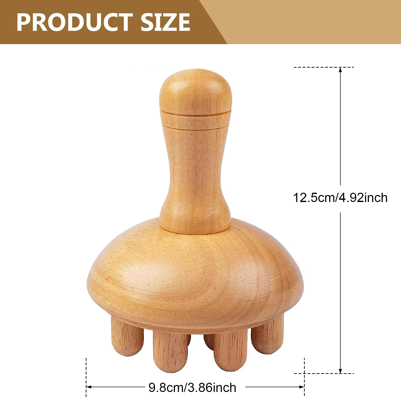 Shiva Houten Paddenstoel Massage Tool