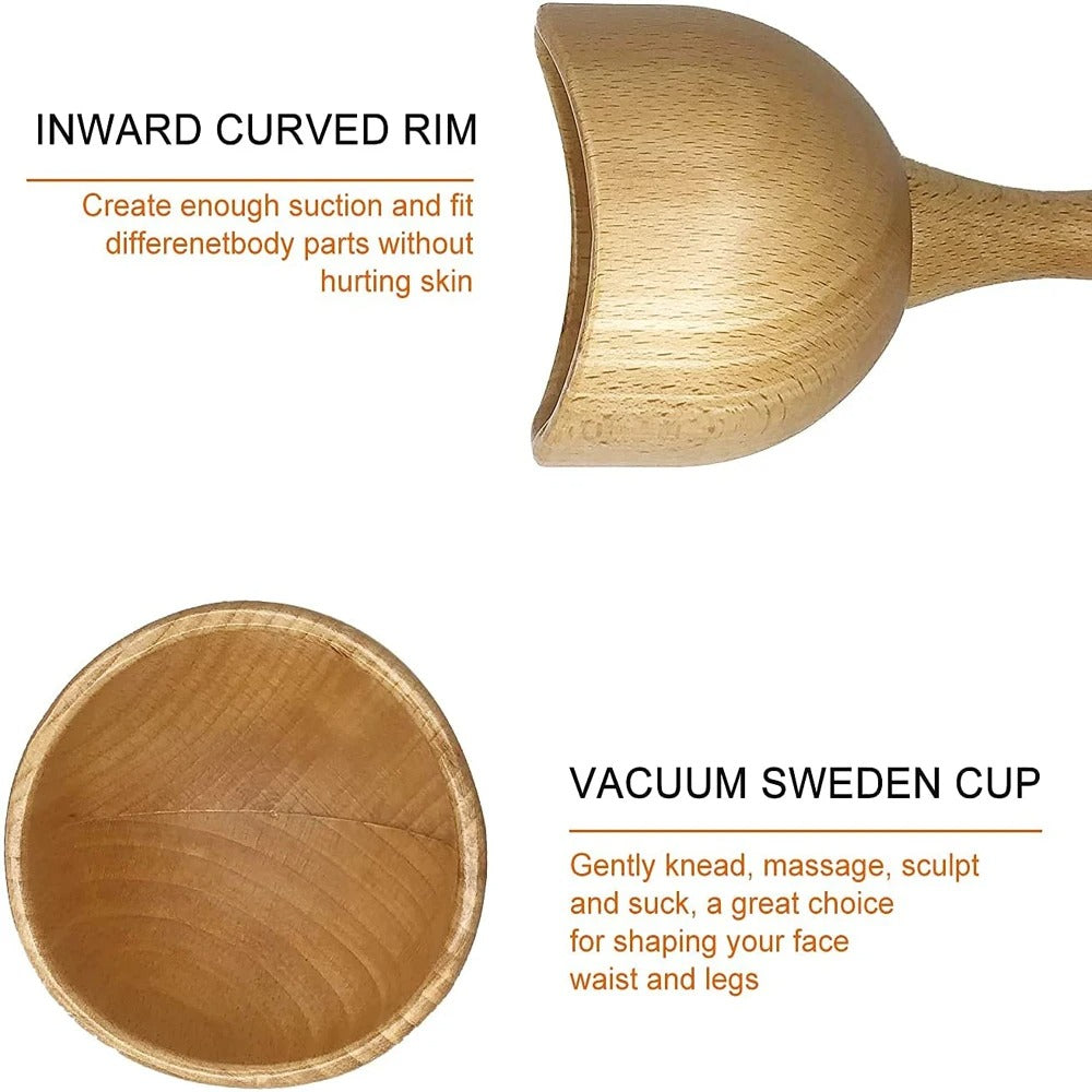 Shiva Houten Zweedse Massage Cup voor Lichaamsvorming