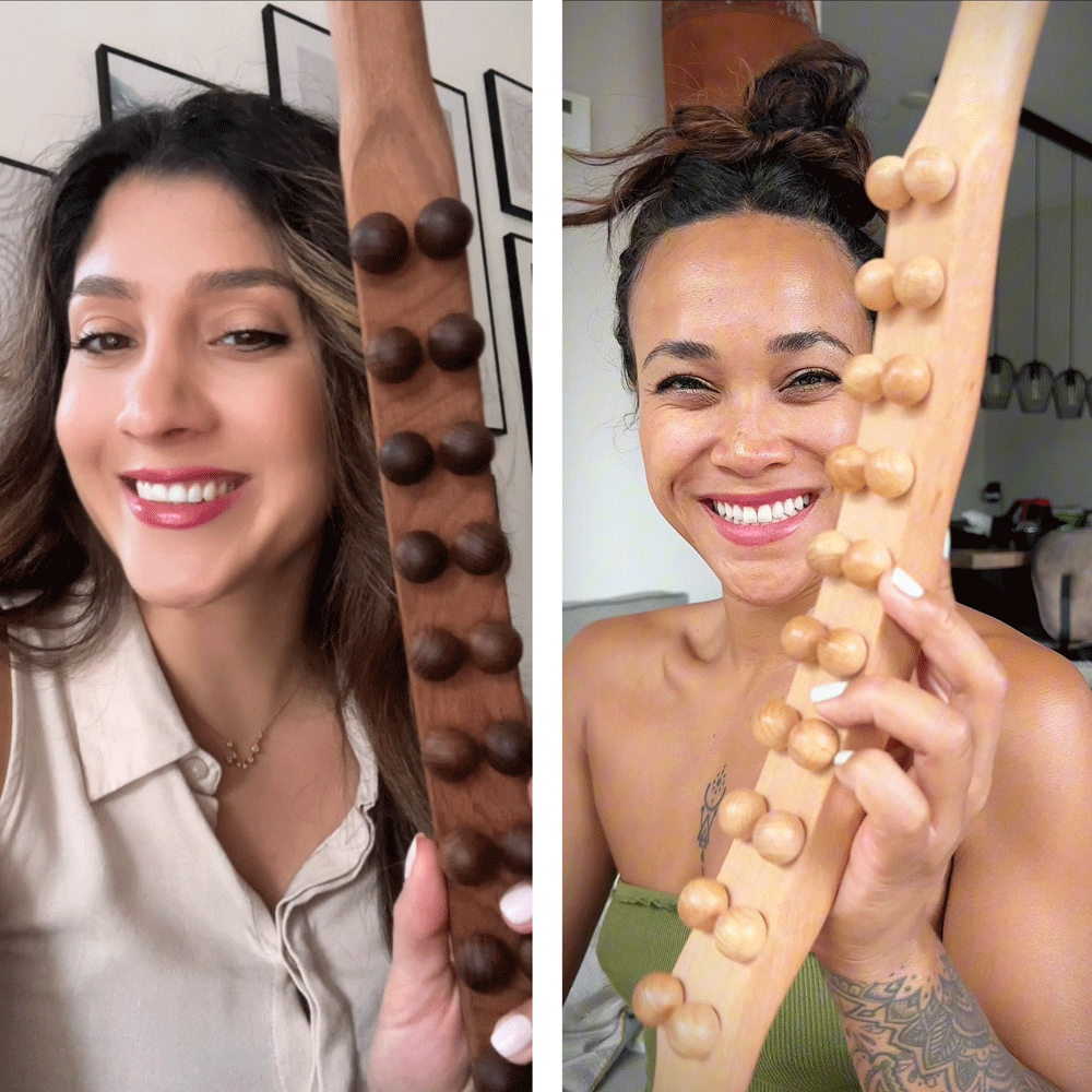 Shiva™ Bâton de Thérapie en Bois Naturel