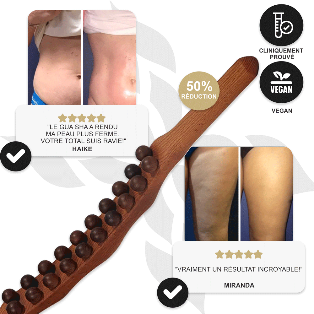 Shiva™ Bâton de Thérapie en Bois Naturel