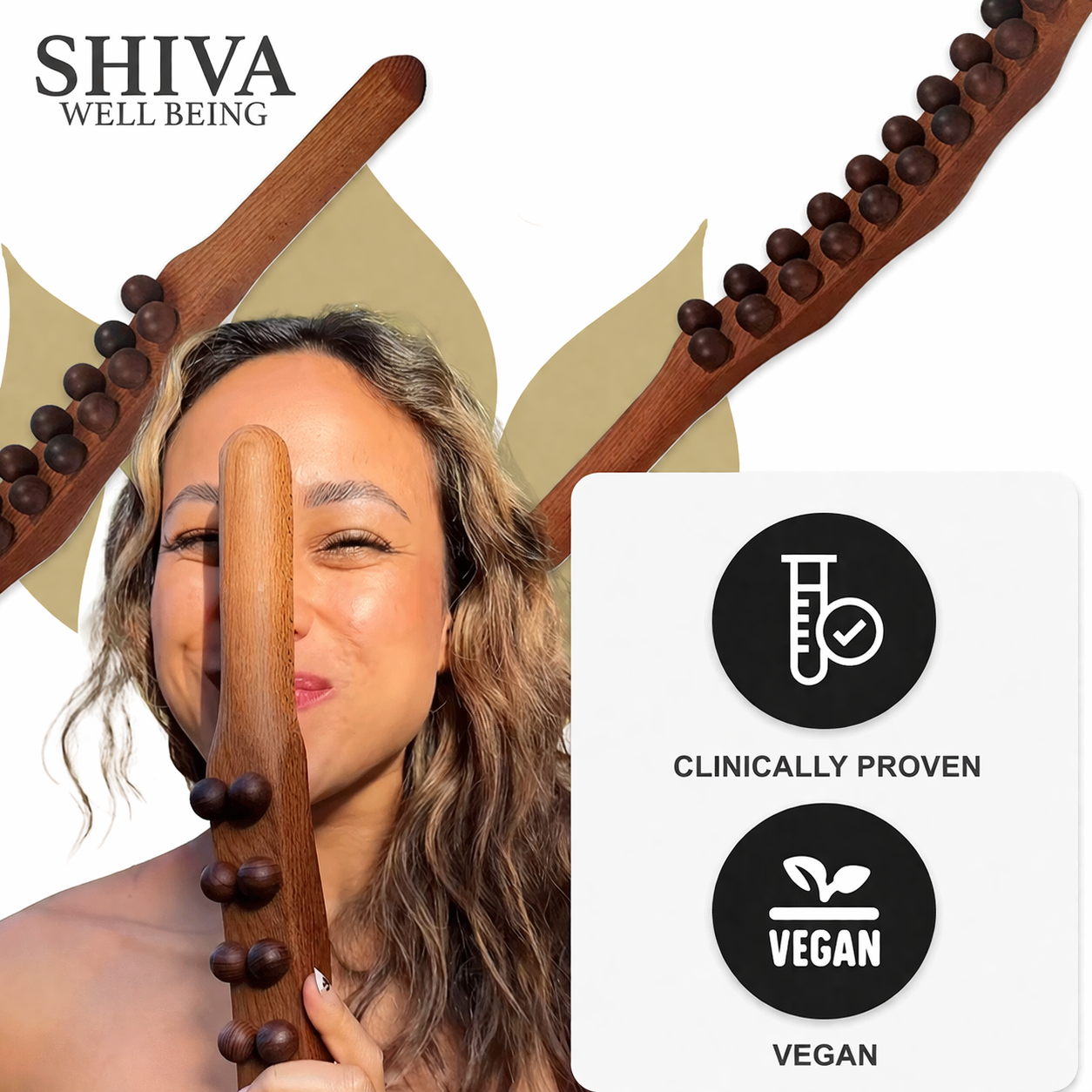 Shiva ™ Gua Sha Wooden Therapy Tod