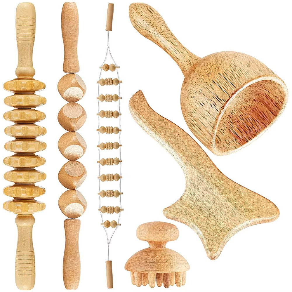 Shiva 6-in-1 houten massagepakket