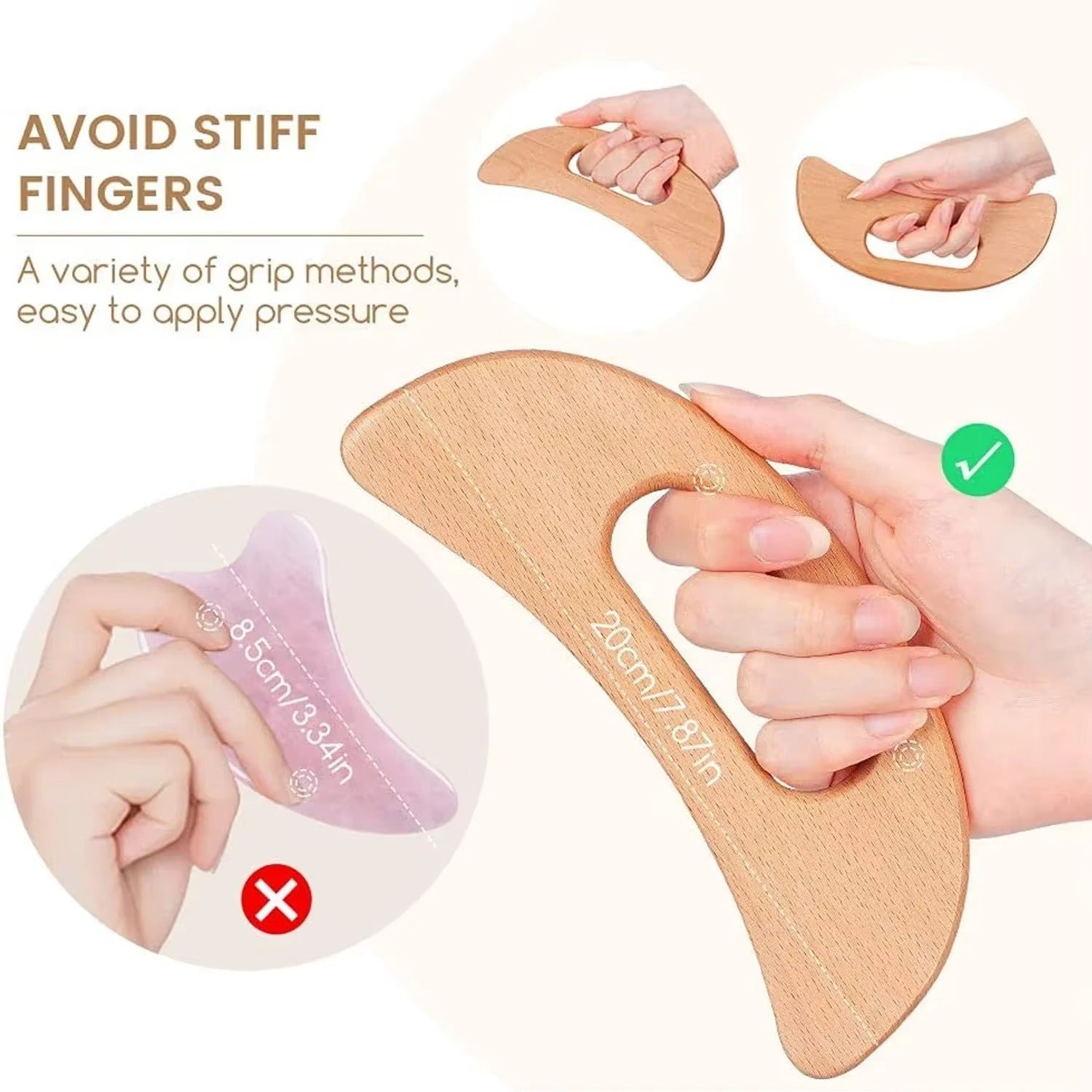 Shiva Houten Gua Sha Massage Tool voor Lichaam