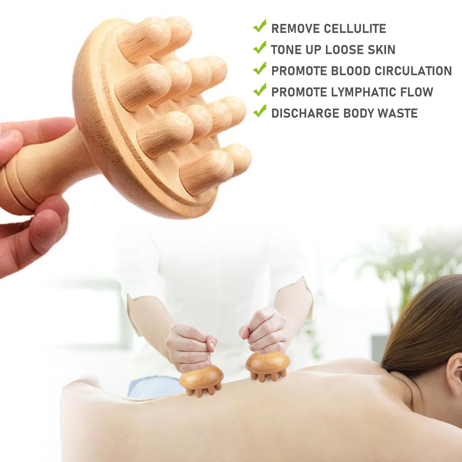 Shiva Houten Paddenstoel Massage Tool