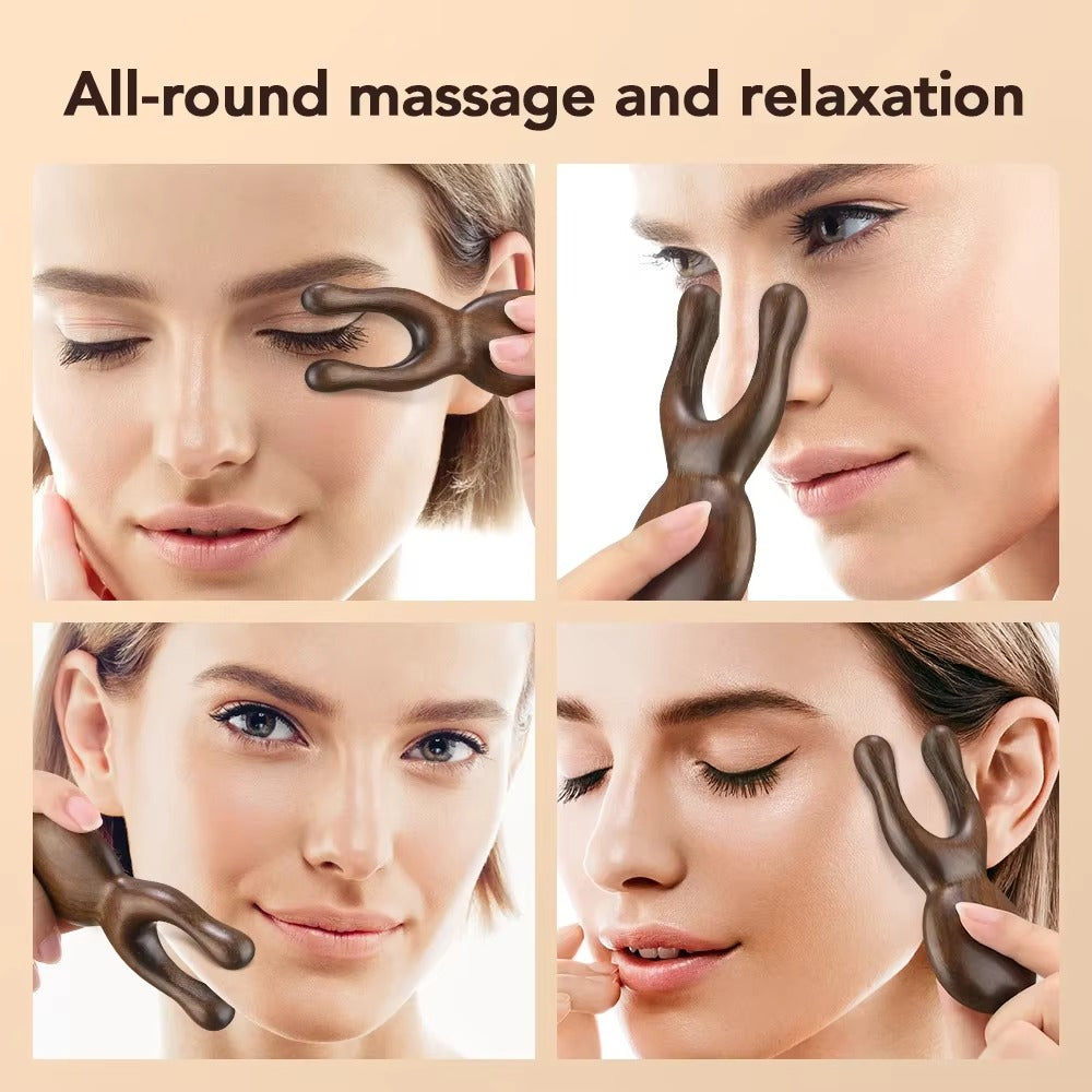 Shiva Sandelhouten Gua Sha Massage Tool voor Gezicht
